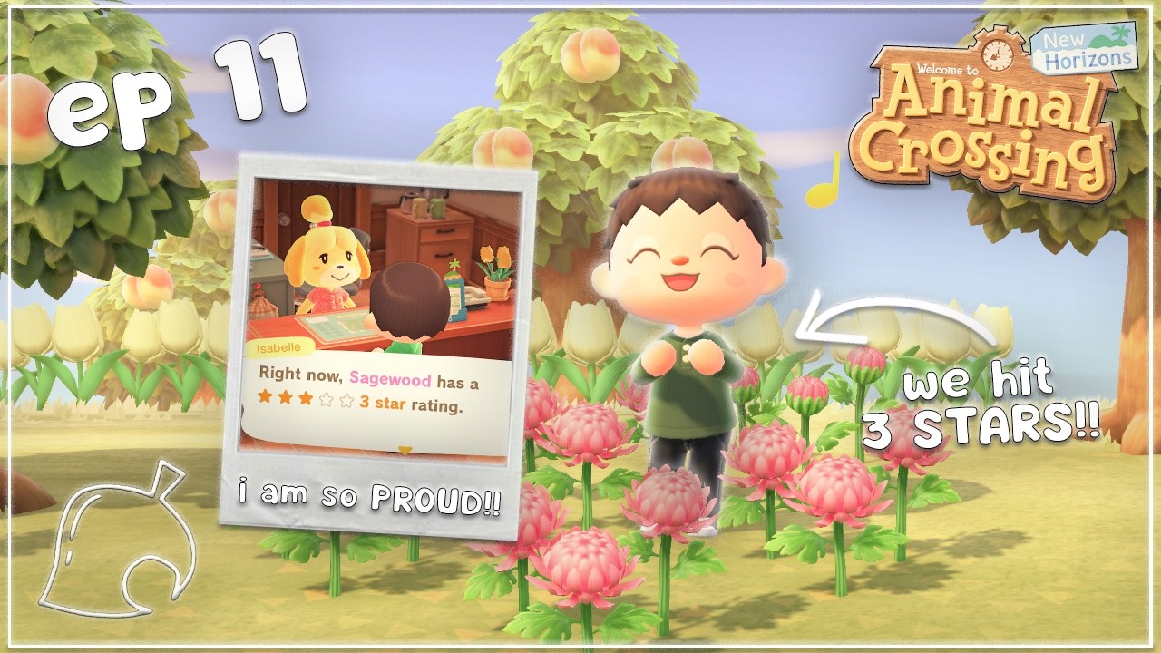 we reached 3 STARS!! 🌿 | animal crossing #11