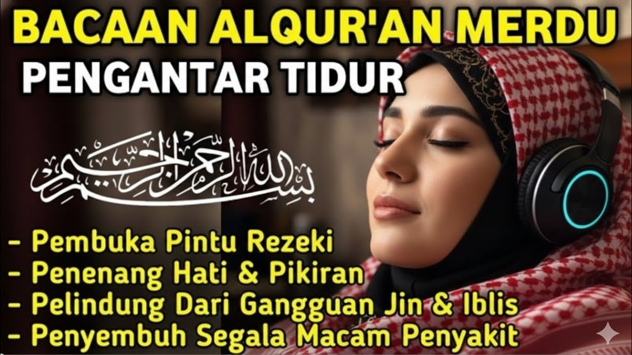 MUROTTAL MERDU PENGANTAR TIDUR,ALFATIHAH, AYAT KURSI,AL IKHLAS, ALFALAQ, ANNAS,BY:Alaa Aqel