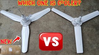 Unboxing a brand new mini ceiling fan with dome-shaped blades|is it cooler than a square-bladed fan?