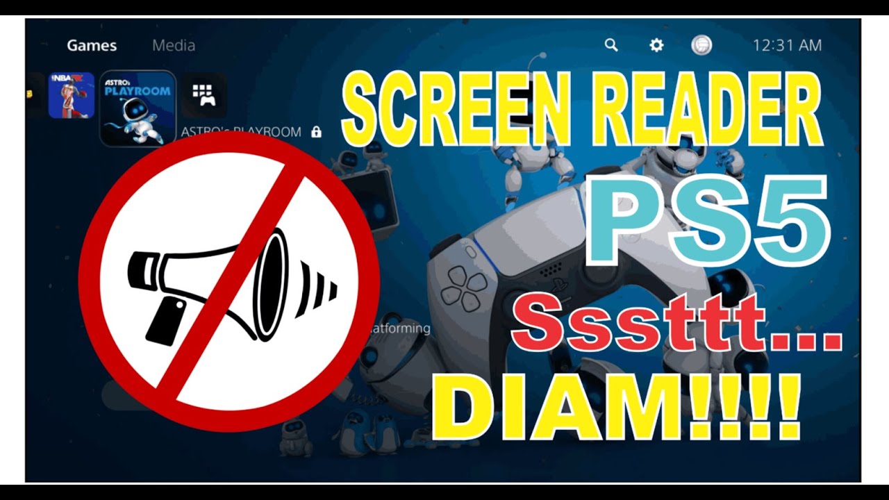 Screen Reader PS5 - Cara mematikan suara di ps5 - YouTube