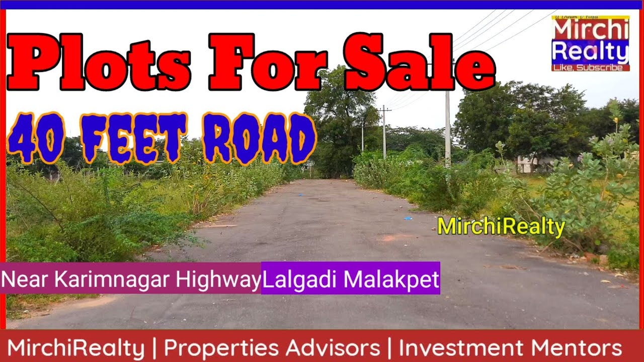 P463 Open Plots for Sale Near to Hyderabad Karimnagar Highway Lalgadi