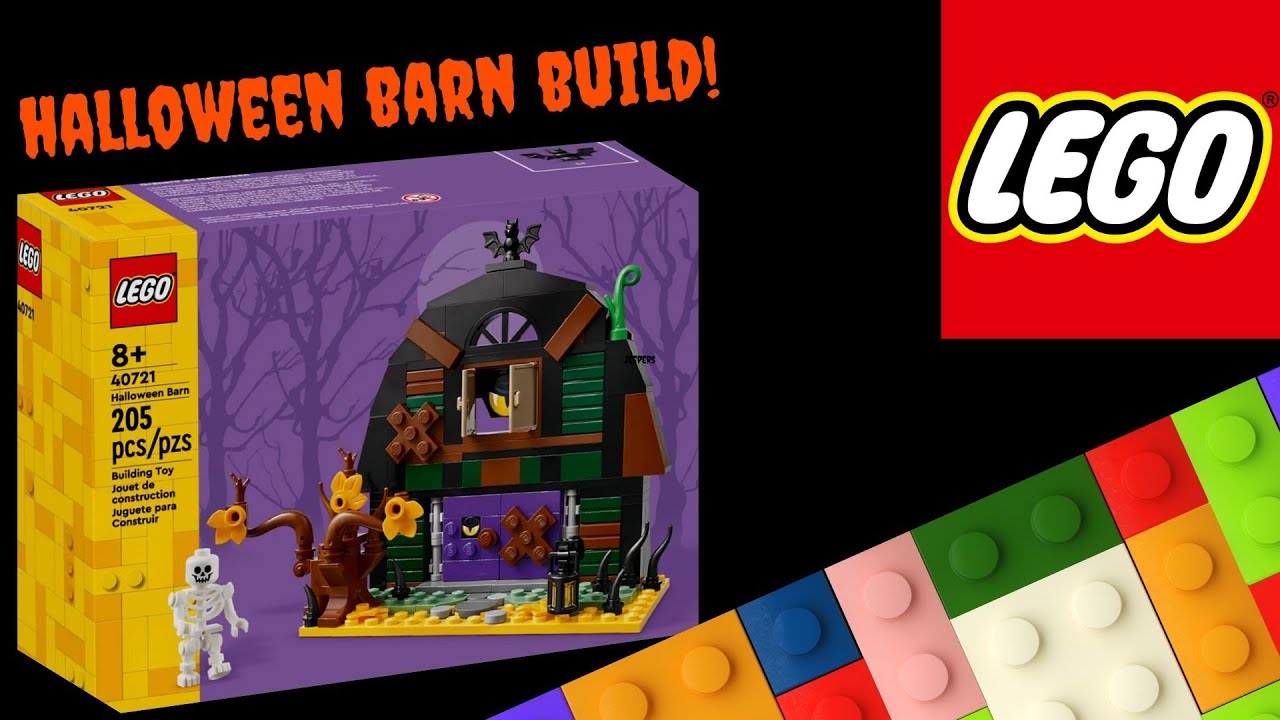 Happy Halloween! Let's Build the LEGO Halloween Barn! With a Rare Skeleton Minifigure! Set 