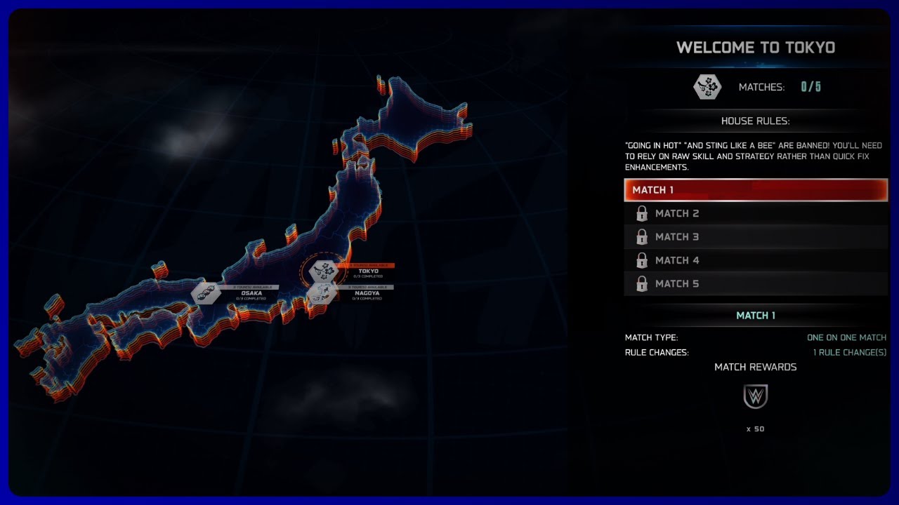 WWE 2k25 World Tour - Japan - Tokyo - Welcome to Tokyo