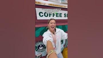 Starbucks set up in my classroom!! #teachers #teacherlife #teacher #elementaryteacher #elementary