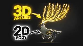 2D 3D Animate of Magical Deer