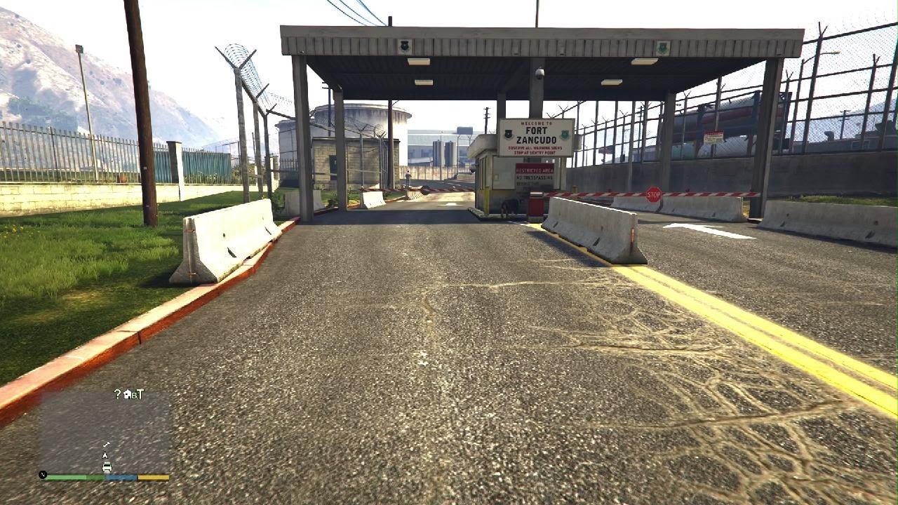 GTA 5: Franklin & Chop Go To Fort Zancudo (Chop Gets Rapid Fire)