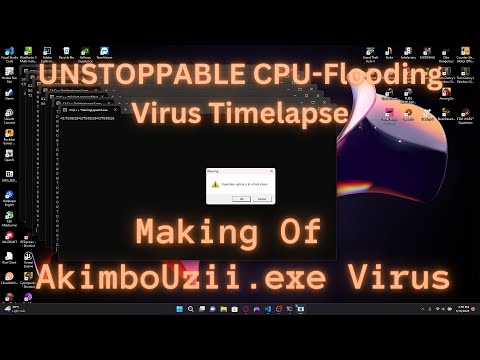 Coding a virus in C++ that can't be stopped