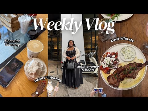 Weekly Vlog | I'm Inside, Cook With Me, Maintenance Routine, Financial Planning & Luxury Unboxing