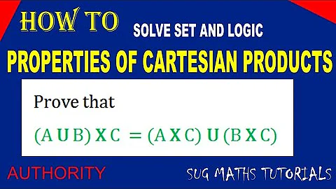 (Set and Logics) Properties of Cartesian Products. prove that (A u B) X C = (A X C) u (B X C)