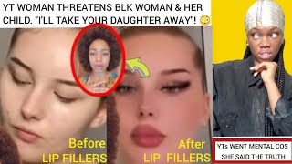 WHITE WOMAN THREATENS BLACK TIKTOKER AND HER CHILD. THE COLONISATION OF BLACK FEATURES. THEY 😡