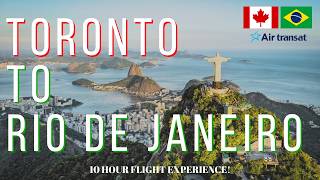 Travel vlog - AIR TRANSAT Toronto to Rio de Janeiro Flight Review | Copacabana Airbnb Tour | BRAZIL 2026 🇧🇷