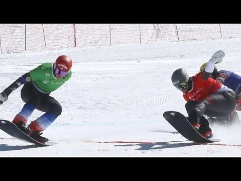 SNOWBOARDCROSS - Duel les yeux dans les Bleus : Surget coiffe Grondin sur la ligne à Sierra Nevada