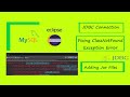 JDBC Connection | Fix ClassNotFound Exception Error| Add JAR Files | mysql Connector | Eclipse| Java