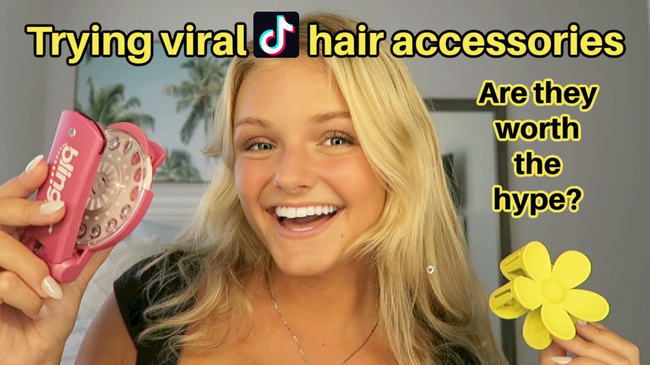 Trying Viral TikTok Hair Accessories YouTube