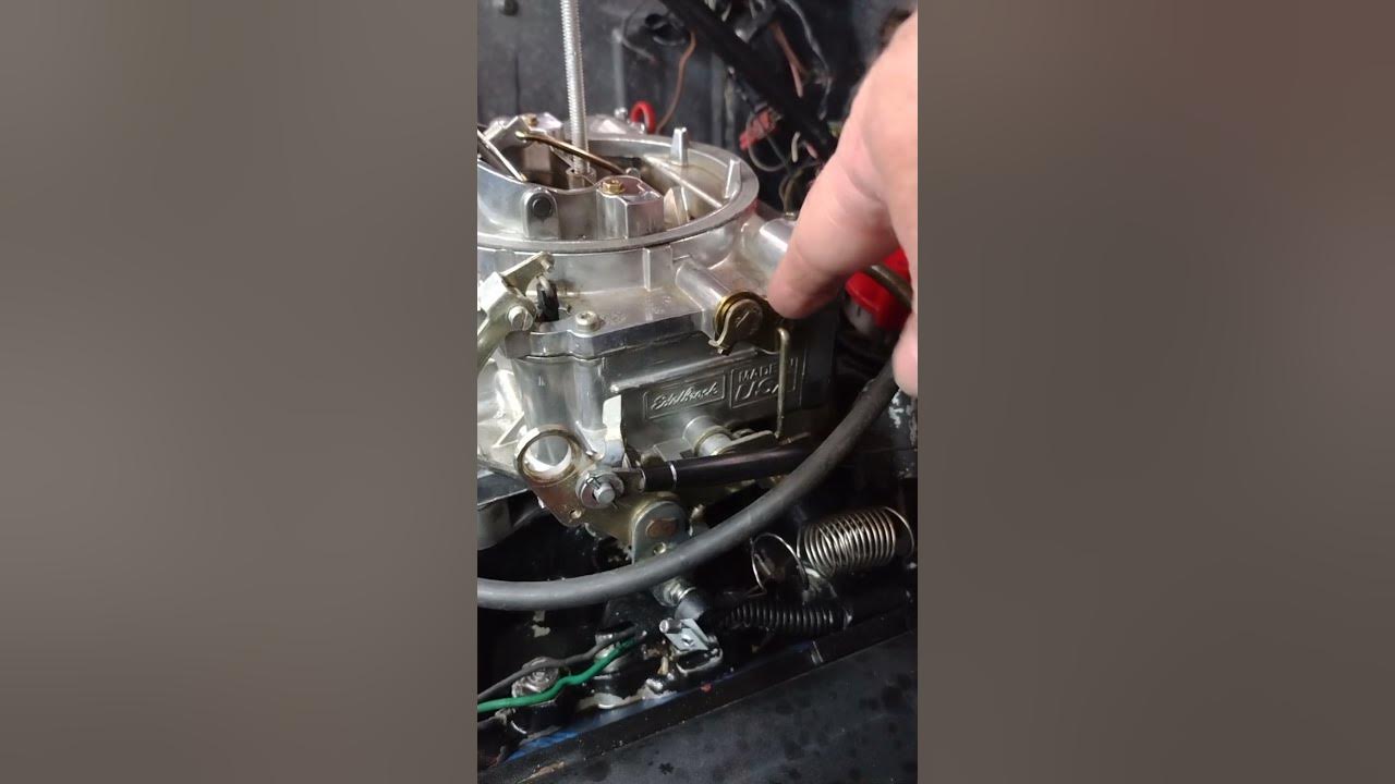 Eldelbrock Carburetor FAST IDLE / Electric Choke / Simple Fix / STUCK