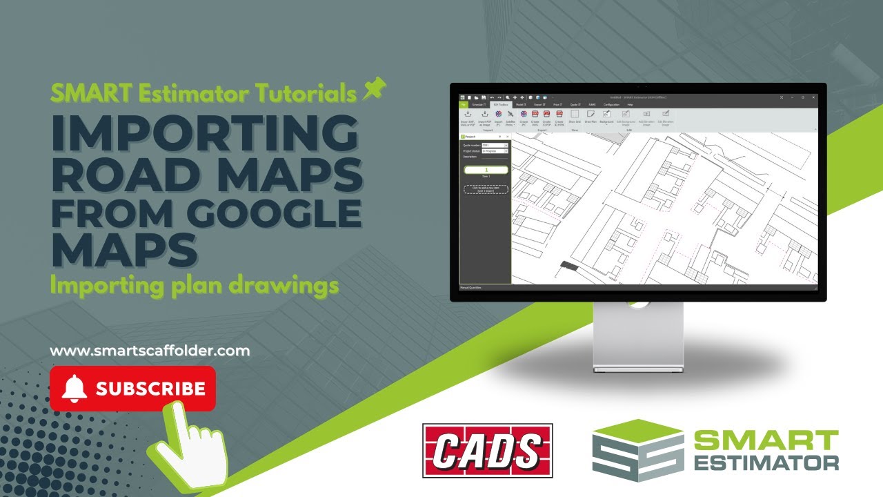 Importing Road maps from Google Maps