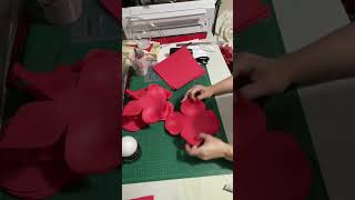 Flat back rose tutorial from Eva foam #diy #handmade #tutorial #foam #rose #youtube