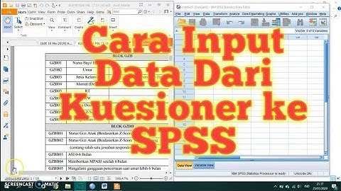 Tutorial SPSS - Cara Input Data Dari Kuesioner ke SPSS