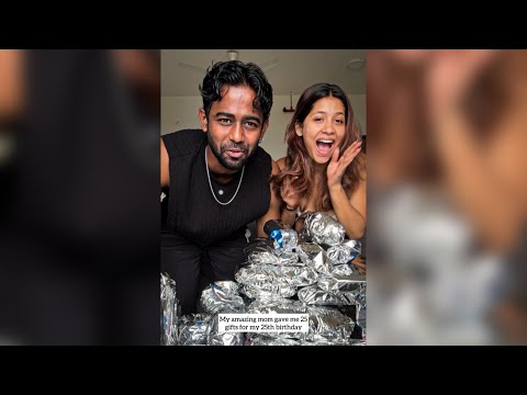 My Mom gave me 25 GIFTS 🎁on my 25th Birthday! Let’s Unbox 💯 | UNCUT