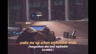 STORY WA GREENDAY WAKE ME UP WHEN SEPTEMBER ENDS