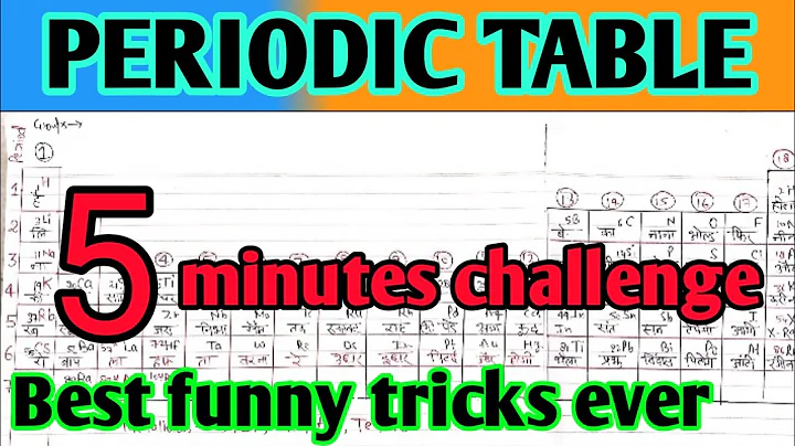 learn periodic table in 5 minutes||short tricks to learn periodic table||