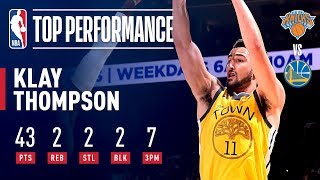 Klay Thompson Catches Fire And Puts Up 43 For Warriors January 9, 2019
