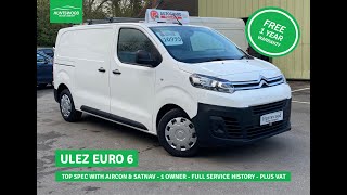2017 CITROEN DISPATCH 2.0 HDI WHITE MANUAL EURO 6 - 92K MILES
