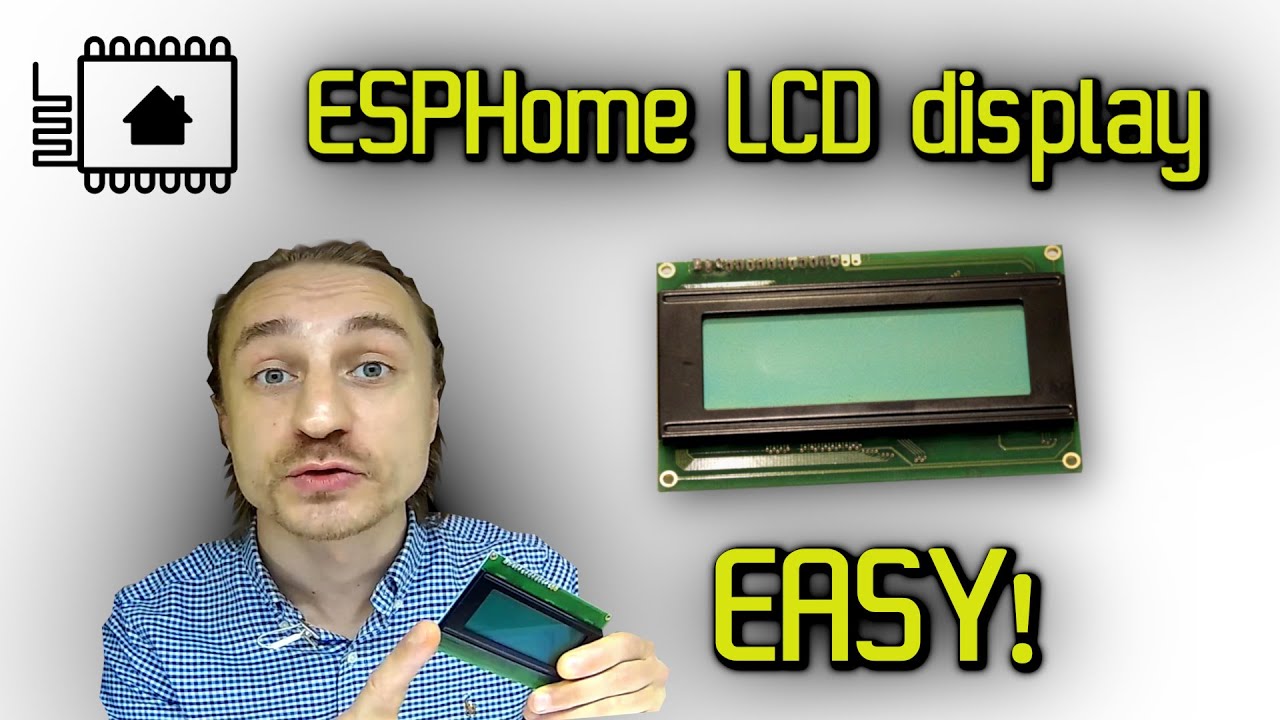 How to set up LCD DISPLAY in ESPHome | yaml & lambda