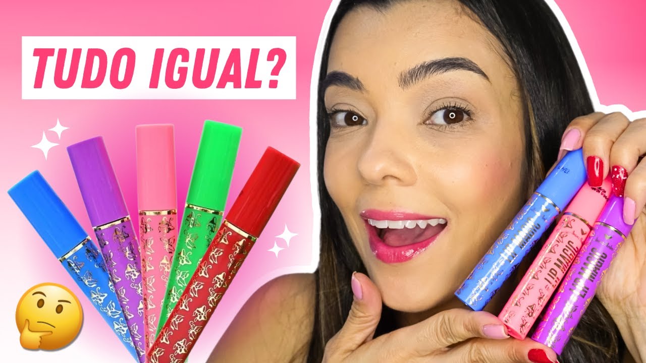 TESTEI O GLOSS MÁGICO DA VOVÓ - AS CORES SÃO IGUAS?