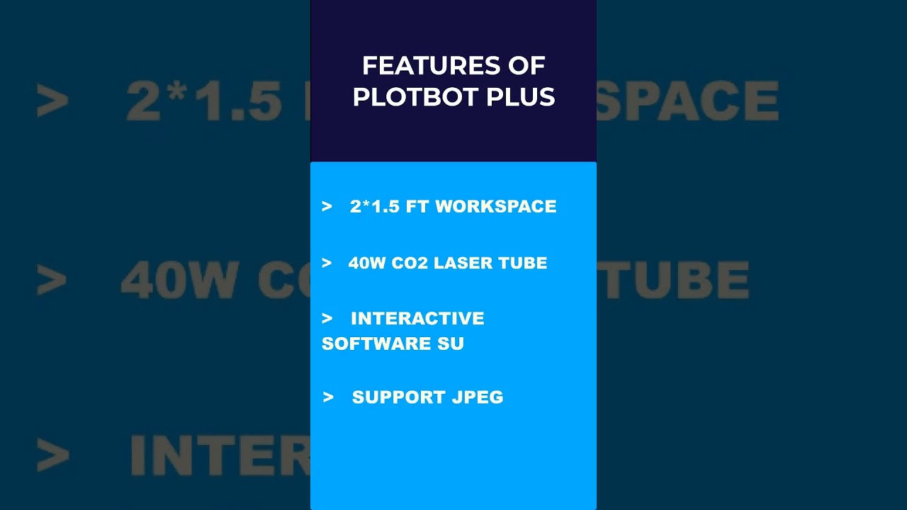 Features of laser engraving Machine | Plotbot Plus | Retech Lasers | 