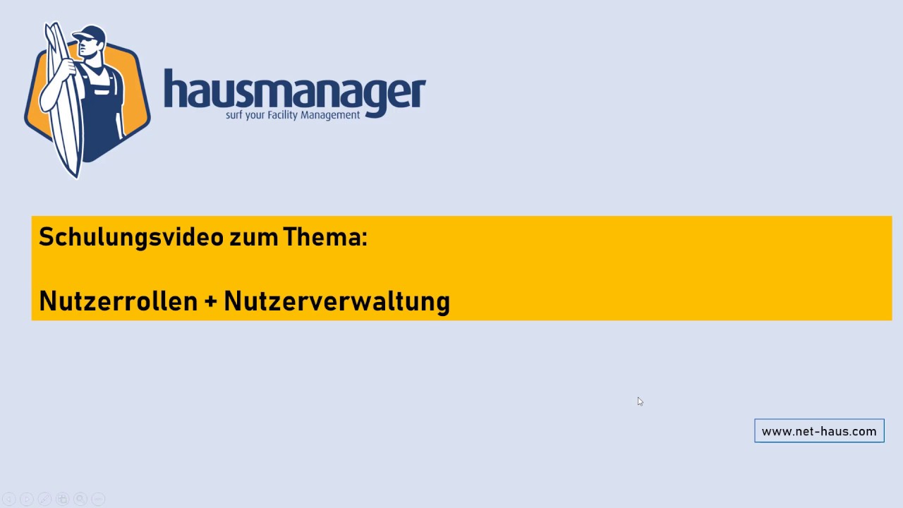Nutzerrollen im hausmanager 2.0