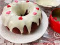 Red Velvet Ciambella with Mascarpone and Cream Cheese Glaze  -  Rossella's Cooking with Nonna