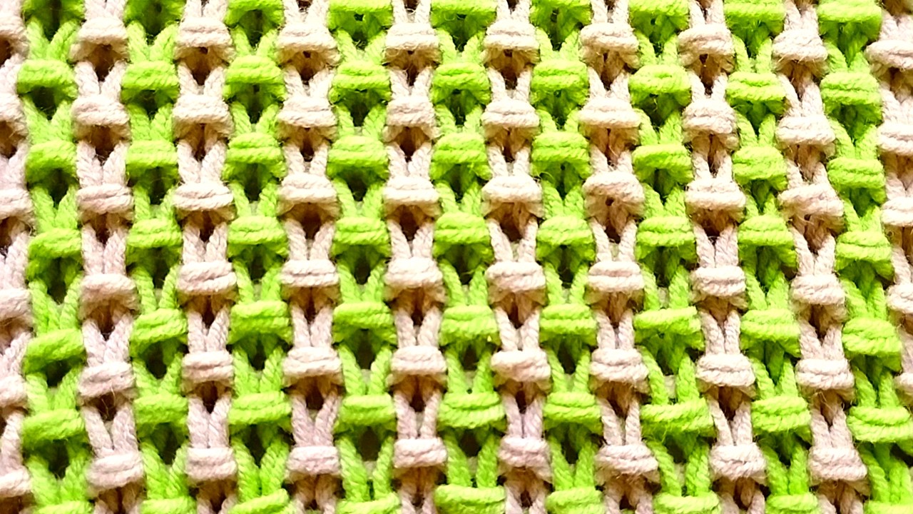 БУКЛЕ - ЖАККАРД , простой прием в вязании