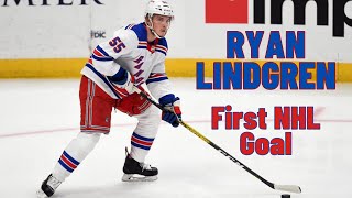Ryan Lindgren #55 (New York Rangers) first NHL goal Nov 10, 2019