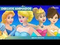 5 Cuentos | LA PRINCESA Y EL GUISANTE y 4 Princesas animados | Cuentos infantiles para dormir