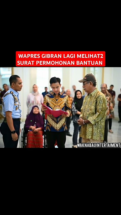 WAPRES GIBRAN LAGI MELIHAT2 SURAT PERMOHONAN BANTUAN #shortsvideo