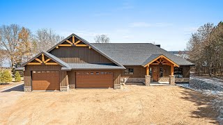 Custom Lake House by Wisconsin Log Homes
