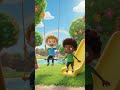 Kids playing in park and having fun | #kidscartoon #kidscontent