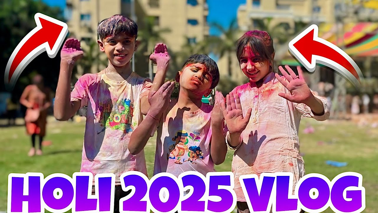 Ultimate Holi Celebration With Friends🌈||Vaibhu Doshi Vlog||