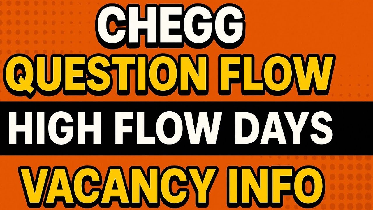 Chegg question flow update | Chegg new vacancy| SME job | work from home job 2025
