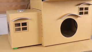Kumpulan Ide Kreative Membuat Rumah Kucing Dari Kardus Bekas