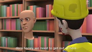 Plotagon Universe S3 E3 Caillou and his school fight off zombies part 1