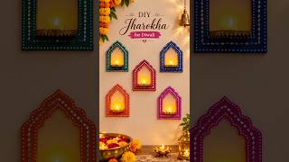 DIY Jharokha Wall Decor for Diwali 🪔✨ | Easy Diwali Decoration Ideas #Shorts