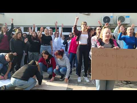 Kecskeméti diákok tüntetnek a megszorítások miatti iskolaköltözés ellen