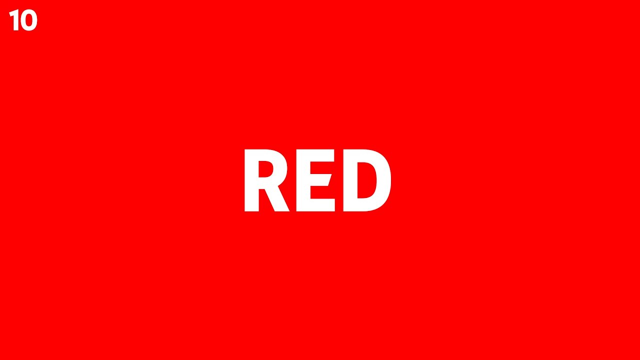 10 Hours of Red Screen YouTube