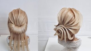 Beautiful hairstyles step by step.Wedding hairstyle.Prom hair.