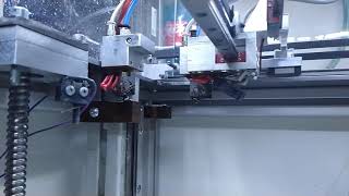 Core XY 3D printer tool changer slowmotion