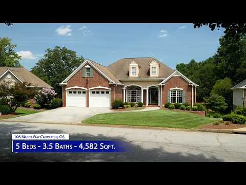 106 Manor Way, Carrollton, GA home video tour