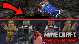 Entering The VOID! Minecraft Cursed Walking Zombies