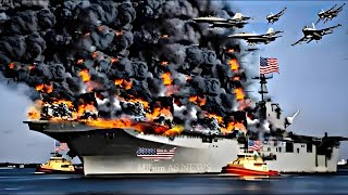 Today, Russian and Iranian Ka-52 helicopters destroyed a US aircraft carrier carrying 72 fighter jet